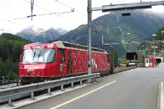 RhB (Rhätische Bahn), Saglians, 13. July 2004